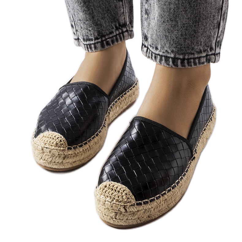 Espadrillas nere decorate con goffratura Geoffrey nero