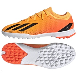 Scarpe da calcio Adidas X Speedportal.3 Tf Jr GZ2467 arancia arance e rossi