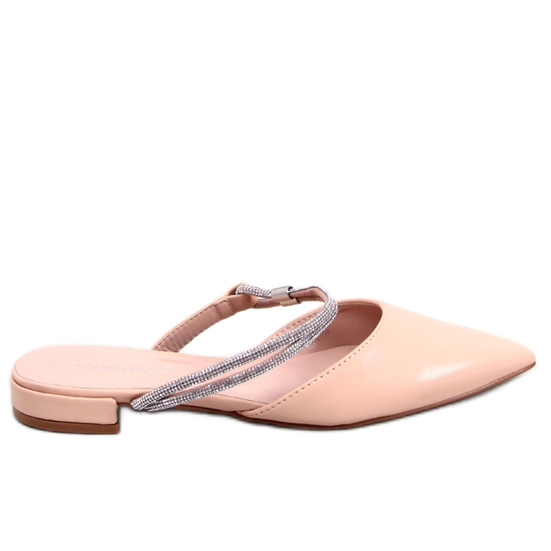 BM Ballerine con tacco aperto Durie Nude beige