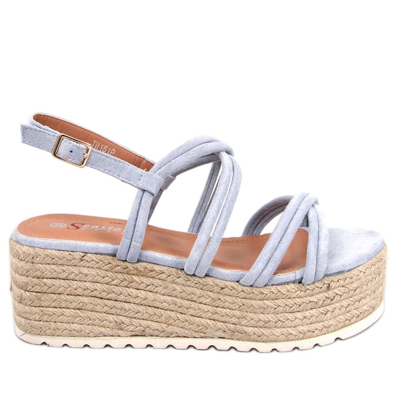 BM Espadrillas con zeppa Altman blu
