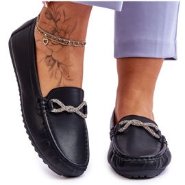 FC3 Mocassini senza lacci da donna con abbellimento glitter nero This Moment