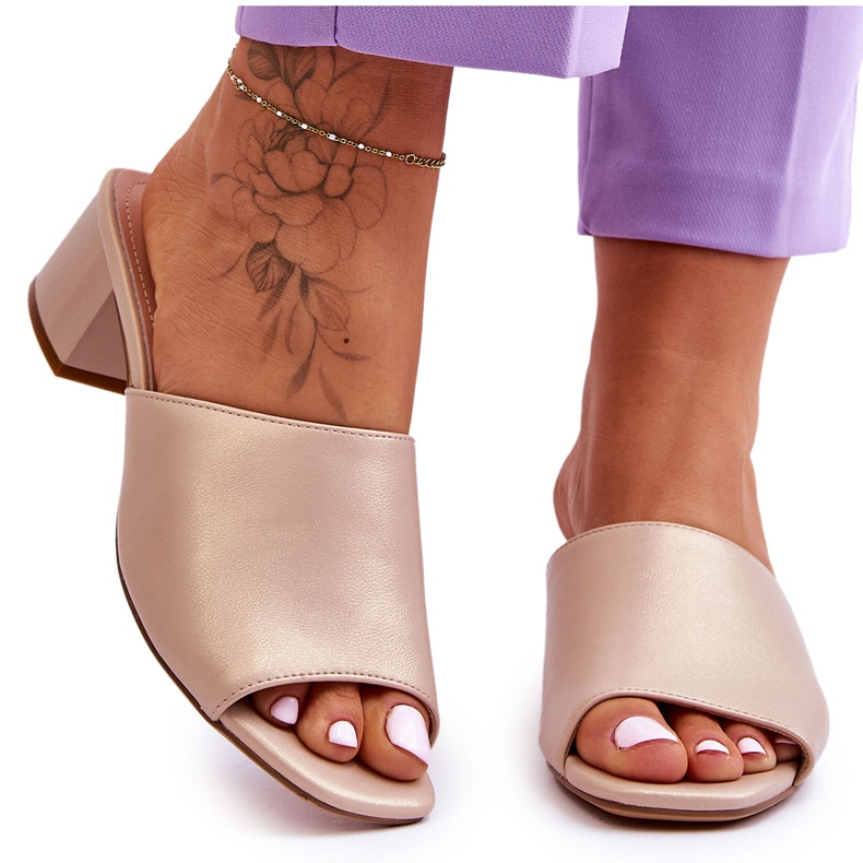 Ciabatte Eleganti Lisce Sergio Leone KL317 Beige