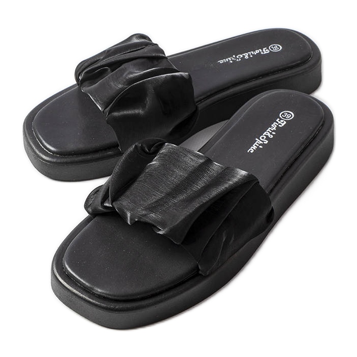 Ciabatte nere arruffate Boulevard nero