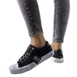 Sneakers nere con abrasioni Big Star JJ274354 nero