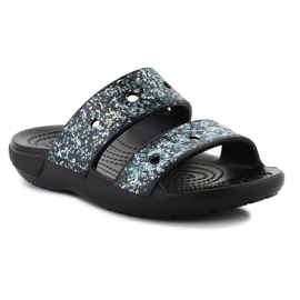 Infradito Crocs Classic Glitter Sandalo 207788-0C4 nero