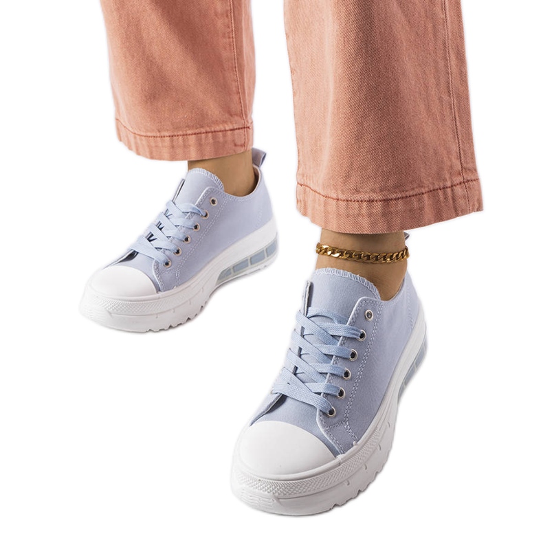 BM Sneaker Hawthorne blu con plateau