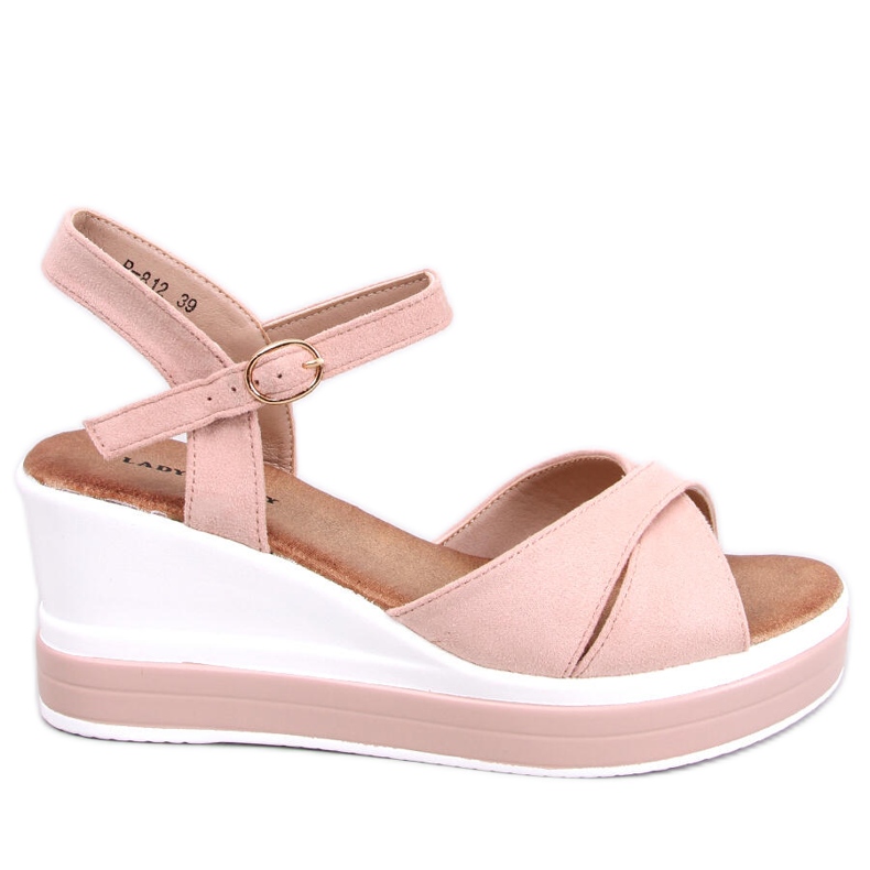 Sandali con zeppa di Winkler Pink rosa