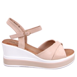 Winkler Sandali con zeppa beige