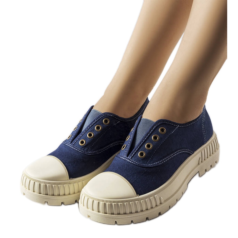 Sneaker blu navy di Walton