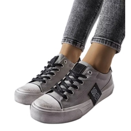 Sneakers grigie con abrasioni Big Star JJ274353 grigio