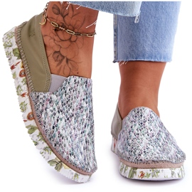 Scarpe Slip-on in pelle da donna Maciejka 03512-51 Verde