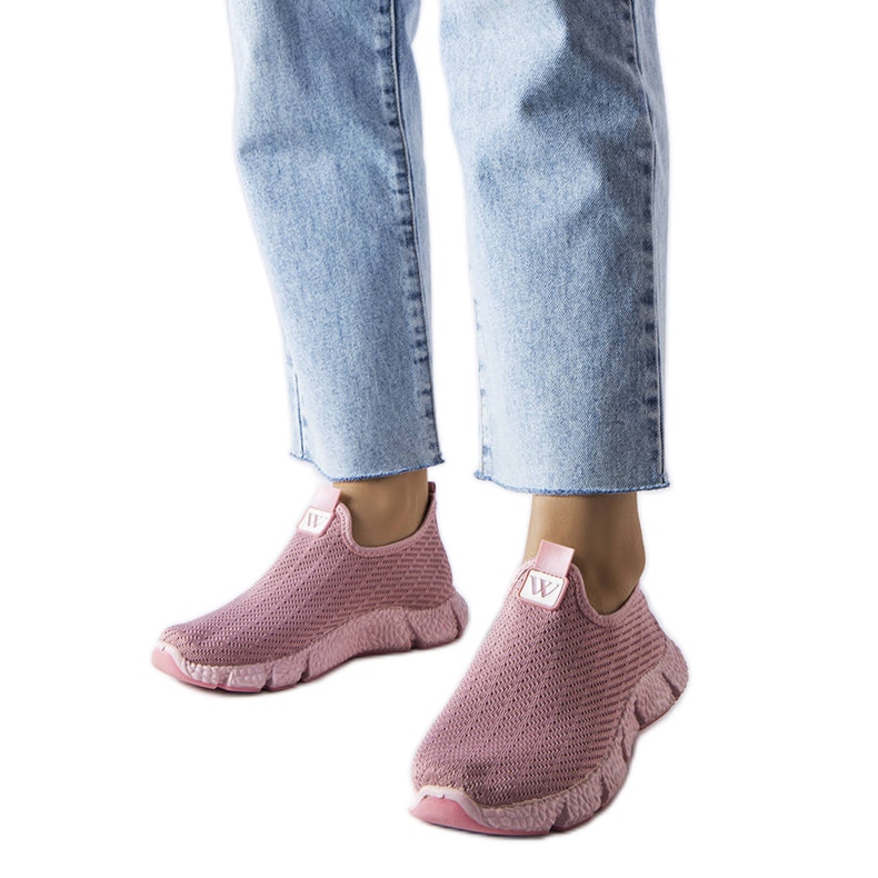 Sneaker senza lacci rosa di Yellville