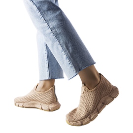 Sneaker slip-on sportive beige di Obenor