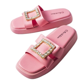 Ciabatte Fusbert in strass rosa