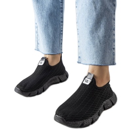 Sneaker senza lacci di colore nero di Yellville