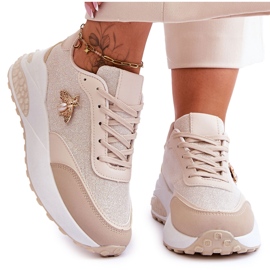 PS1 Scarpe Sportive Lucide Con Decoro Seneca Beige