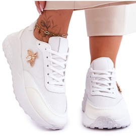 PS1 Scarpe Sportive Lucide Con Decoro Seneca Bianco