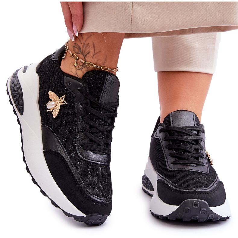 PS1 Scarpe Sportive Lucide Con Decorazione Seneca Nera nero