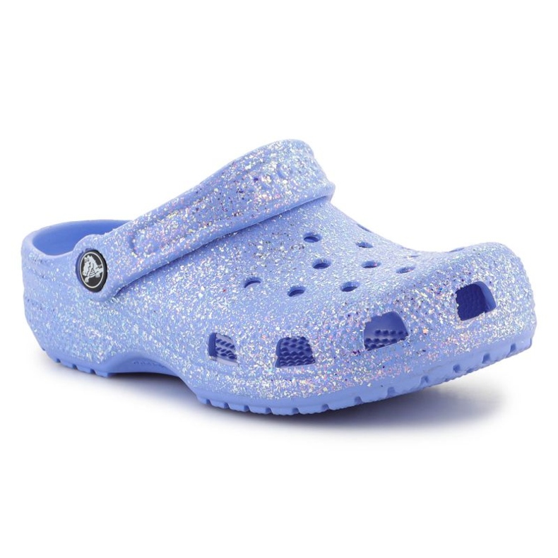 Zoccoli Crocs Classic Glitter Clog K Jr 206993-5Q6 blu