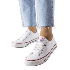 News Sneaker Catherine in tessuto bianco bianca