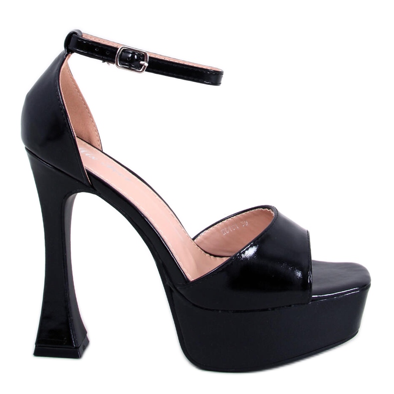 Sandali con plateau Akiva Nero