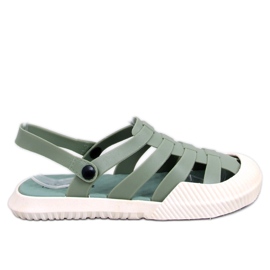 Sandali in gomma da donna Sammy Green verde