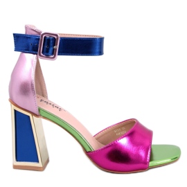 Sandali Tacco Geometrico Marshmello Fucsia rosa