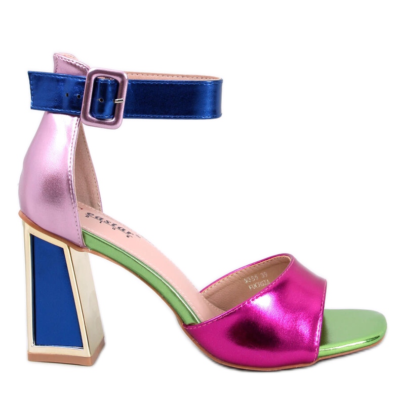 Sandali Tacco Geometrico Marshmello Fucsia rosa