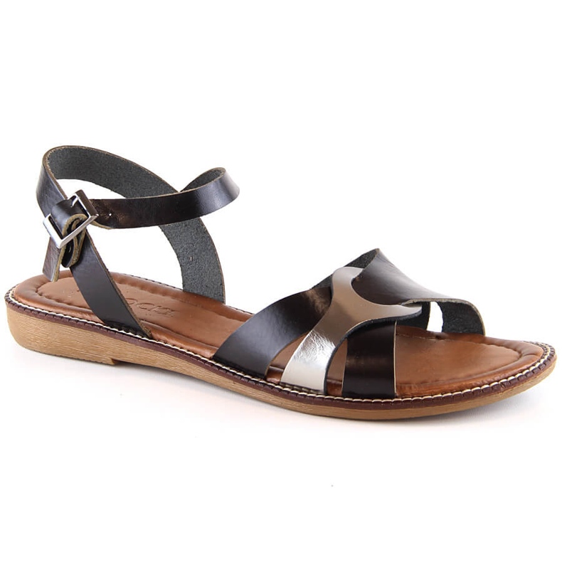 Sandali bassi da donna neri Potocki RS64012 nero