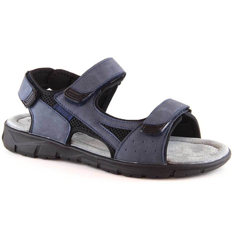 Sandali con velcro da uomo di colore blu navy American Club