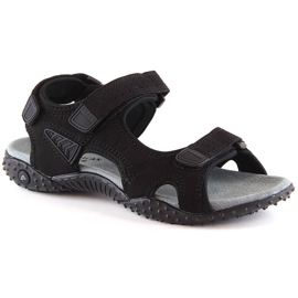 Sandali sportivi con velcro neri di American Club nero