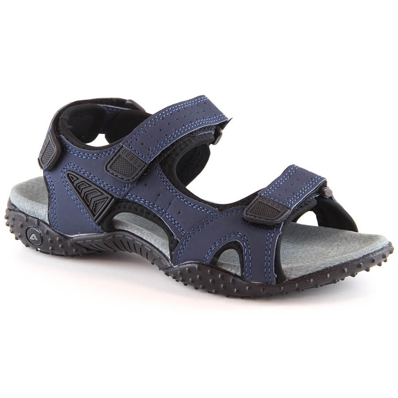 Sandali sportivi con velcro blu navy American Club
