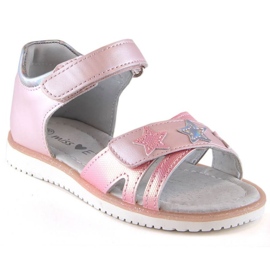 Sandali con velcro Miss Jr EVE427A rosa