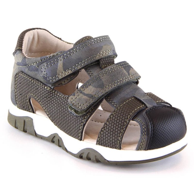 Sandali con velcro camo News Jr 5909 cachi verde