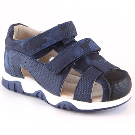 Sandali con velcro camo News Jr 5909 blu navy