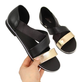 Jezzi W EVE293B sandalo slip-on nero