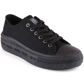 Sneakers sulla piattaforma Big Star W INT1874A nera nero
