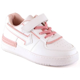Scarpe sportive con velcro Vinceza Jr JAN228 bianche bianca