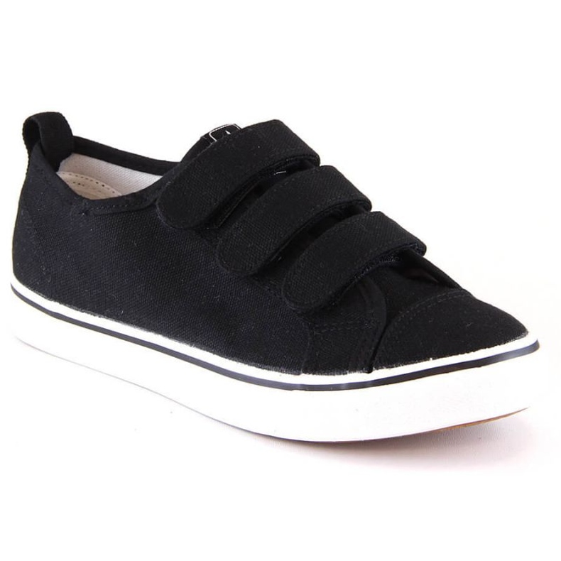 Sneaker con velcro News Jr EVE408B nera nero
