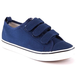 Sneaker con velcro News Jr EVE408C blu navy