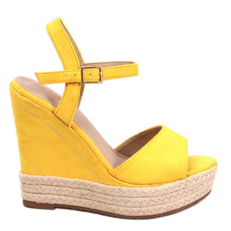 BM Winans Sandali con zeppa espadrillas gialli giallo