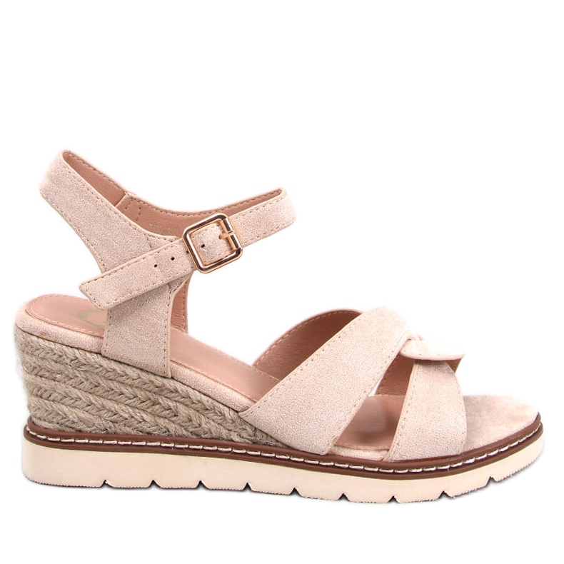 BM Espadrillas Sermon beige con zeppa