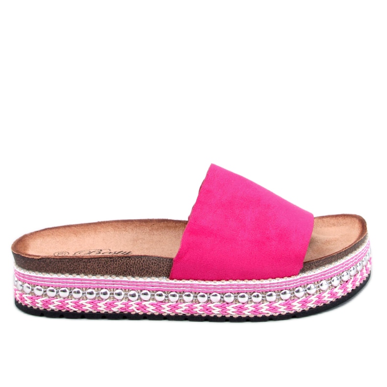 BM Infradito con suola decorata di Donnie Fuchsia rosa