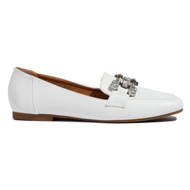 Mocassini bianchi da donna con decoro Shelovet bianca
