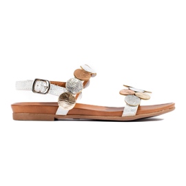 Sandalo piatto da donna Shelovet color argento