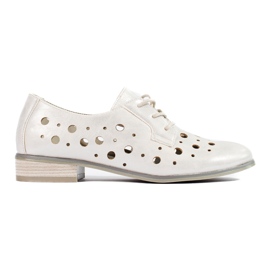 W. Potocki Scarpe stringate traforate da donna Potocki argento d'argento