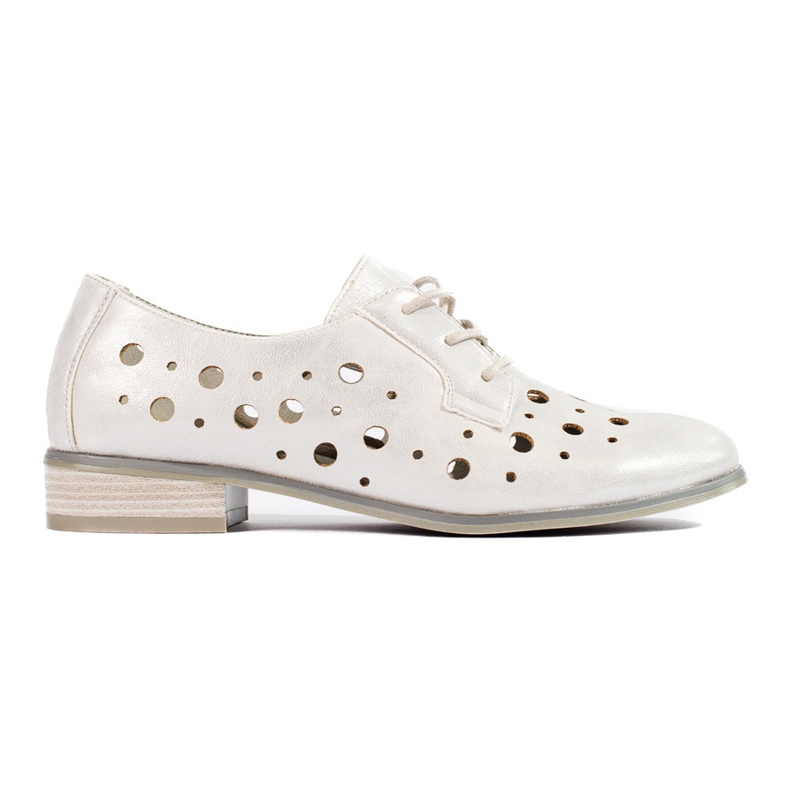 W. Potocki Scarpe stringate traforate da donna Potocki argento d'argento