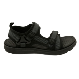 News Sandali sportivi da uomo neri con velcro Novità 23MN11-5623 nero