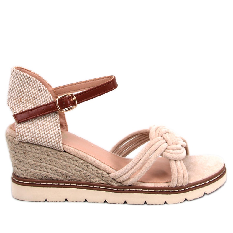 BM Sandalo con zeppa Tedder beige