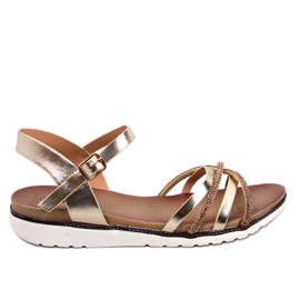 BM Sandali con zirconi Marty Gold d'oro